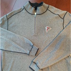 Men’s Cutter & Buck Falcons zip front sweater